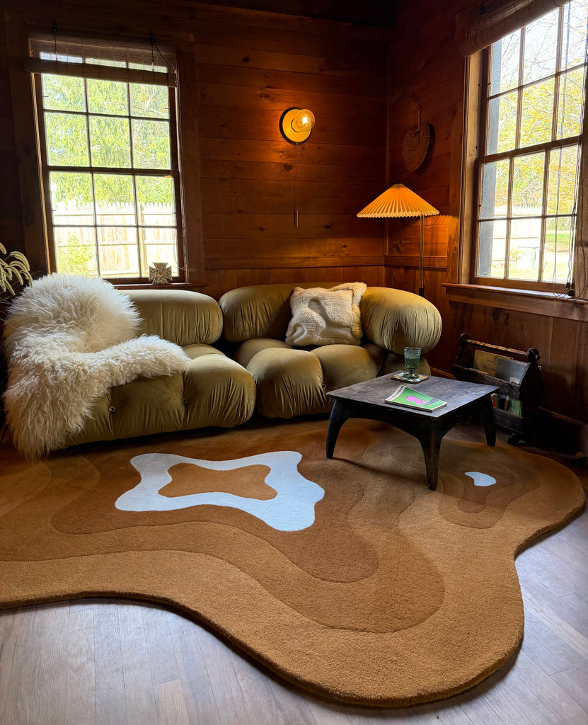An expansive meadow of shapes and colors that come together to create our signature organic form.